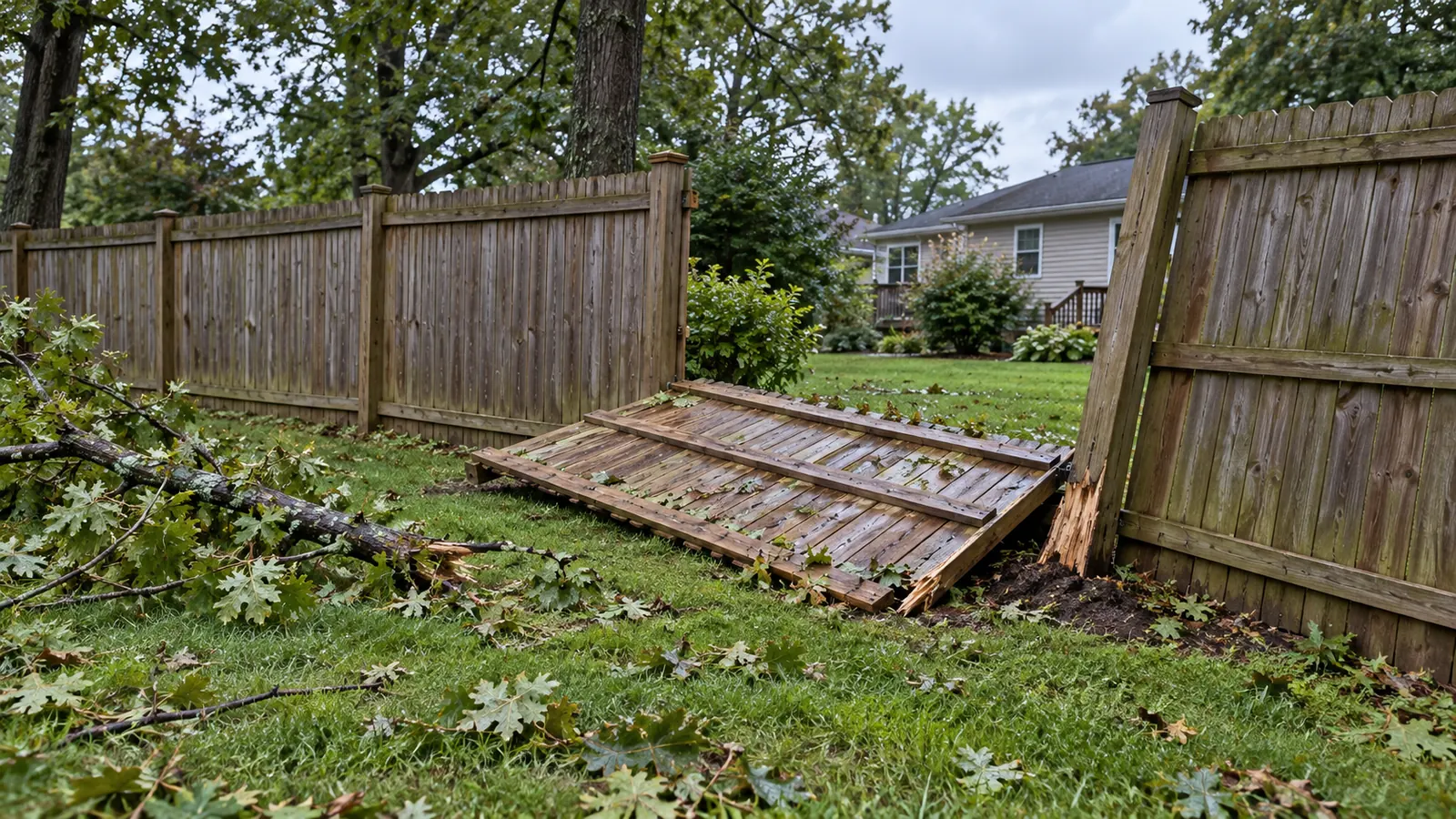Storm Damage Repair by The Fence Repair Guys of Glen Burnie